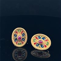 Orecchini Cianfrone Gioielli Donna in Oro Rubino 0.60 Ct OROR-75-198 - OROR-75-198